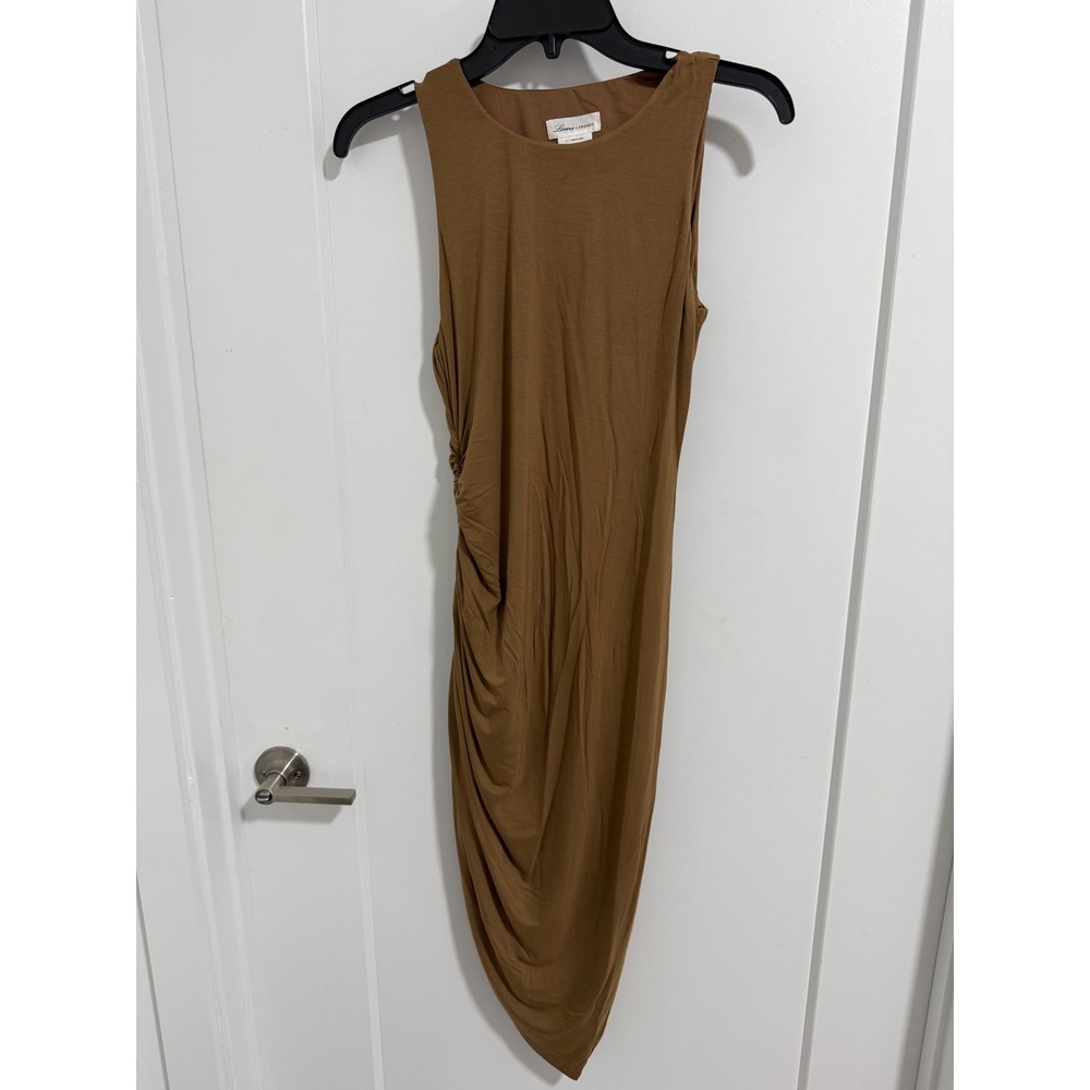 Lovers + Friends Tan Ruched Mini Dress - Picture 4 of 12